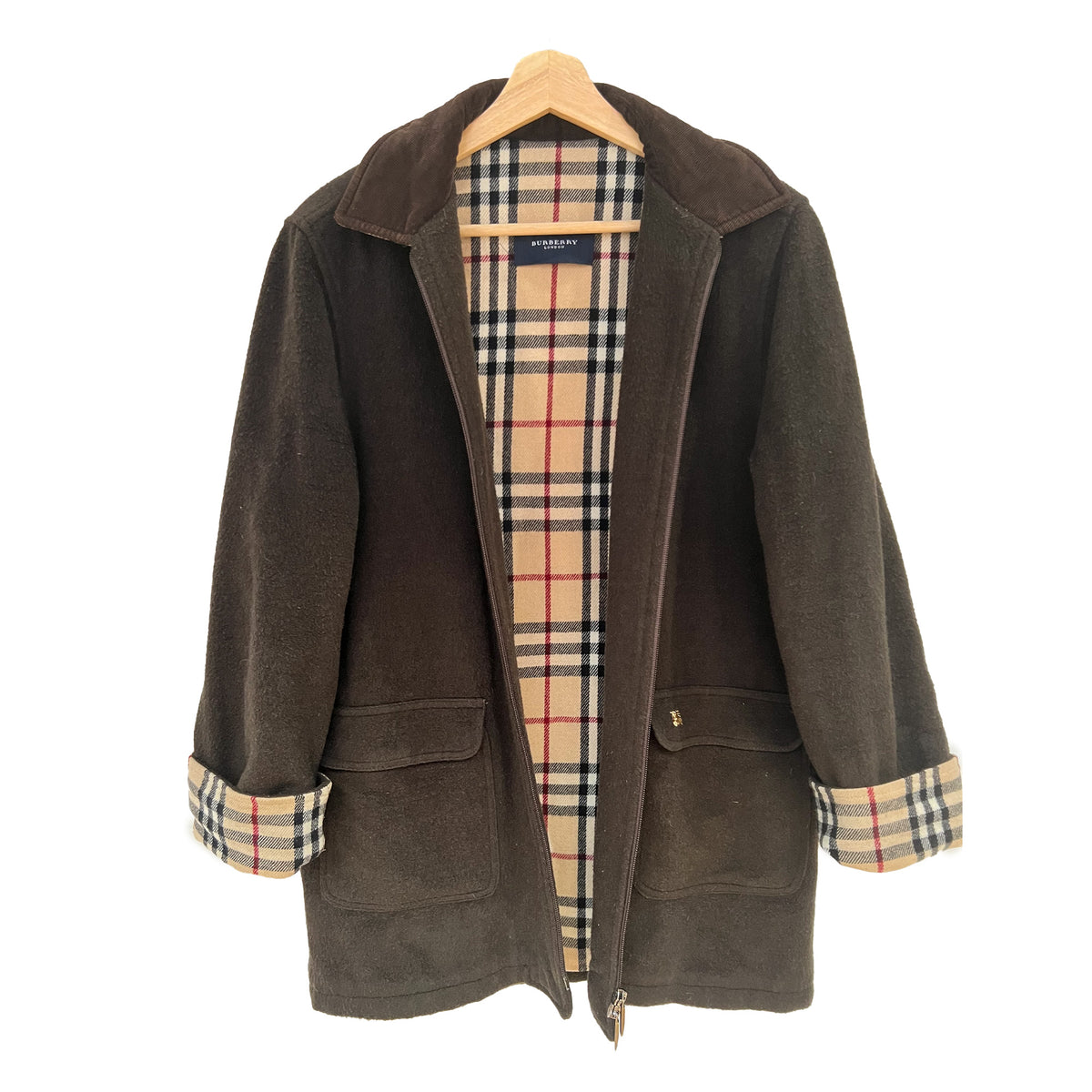 Burberry Vintage Brown Wool Jacket | Shop now WhatPeopleSay Store