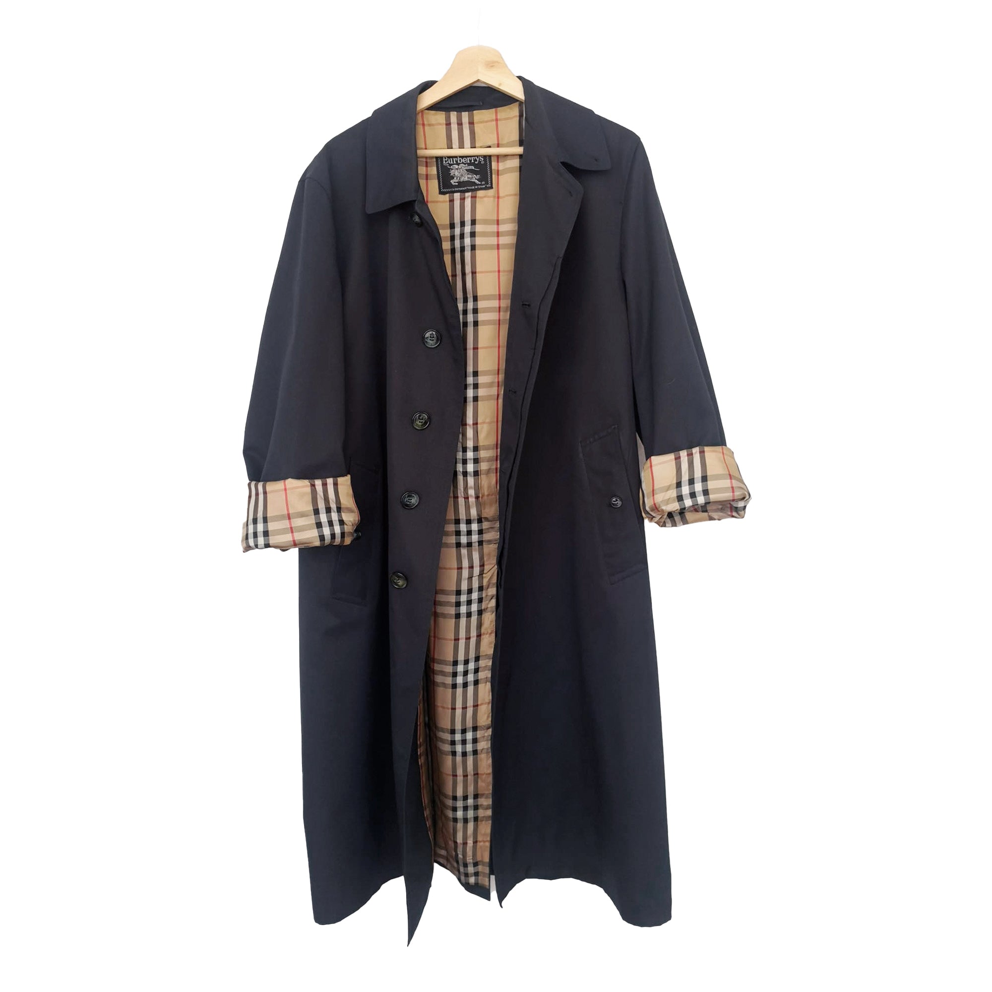 Burberry vintage blue trench coat, XL | Shop now WhatPeopleSay