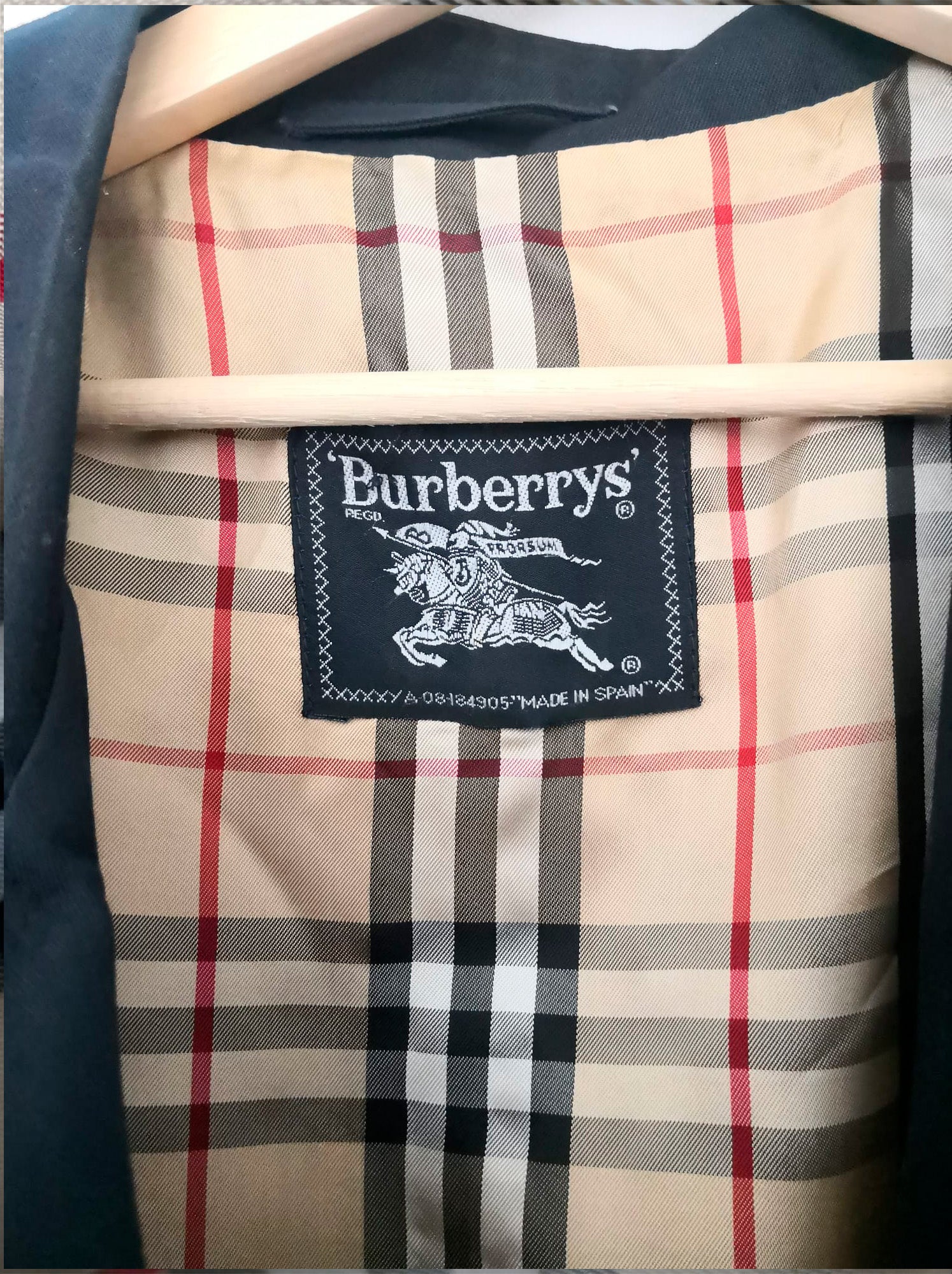 【希少】Burberrys’ MADE IN SPAIN Burberry vintage blue trench coat, XL | Shop now WhatPeopleSay