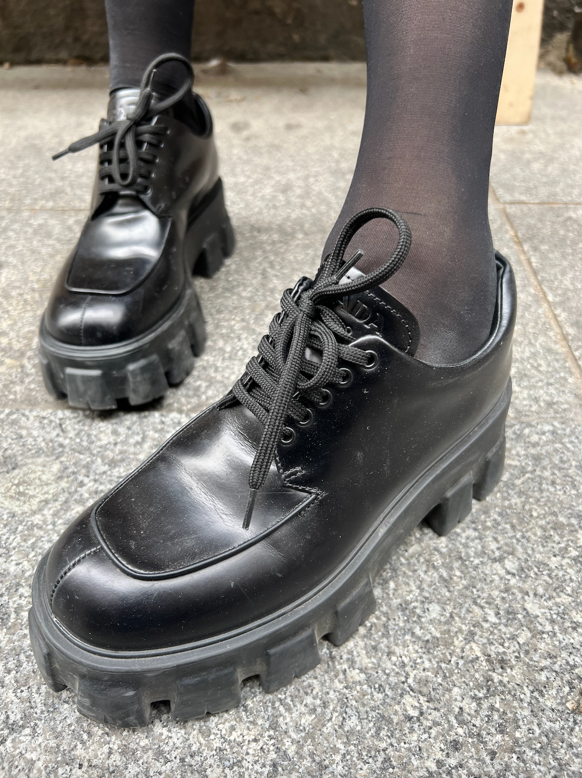 PRADA monolith black shoes second hand | Shop now WhatPeopleSay PRADA monolith black shoes second hand | Shop now WhatPeopleSay